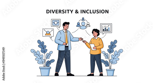 Diverse Business Team Collaboration: Fostering Inclusion, Exchanging Ideas & Driving Growth