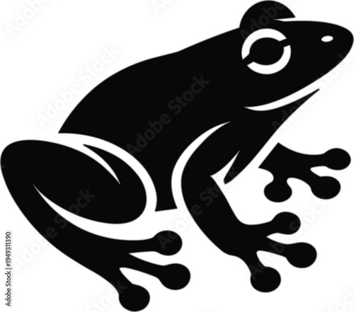 Professional kitchenware frying pan vector silhouette for culinary branding and restaurant menu design.