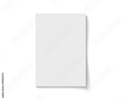 Foto Magazine cover isolated on transparent background, blank brochure mockup, sheet