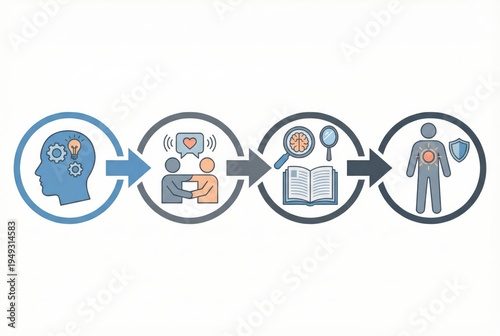 Mindfulness and Emotional Intelligence Journey From Thoughts to Connections Leading to Growth and Wellbeing captured with clarity