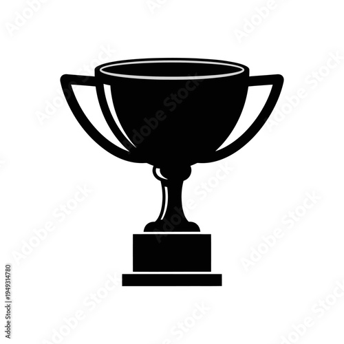 Elegant trophy cup award symbolizing victory and achievement in competition.