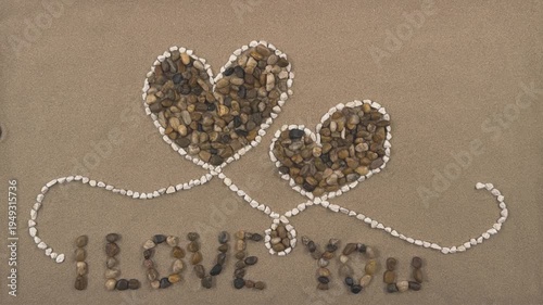 I Love You Stone Message 
