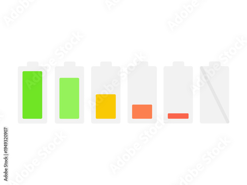 電池残量　イラストセット