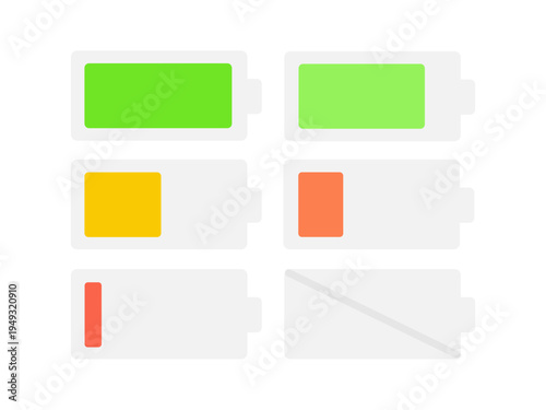 電池残量　イラストセット