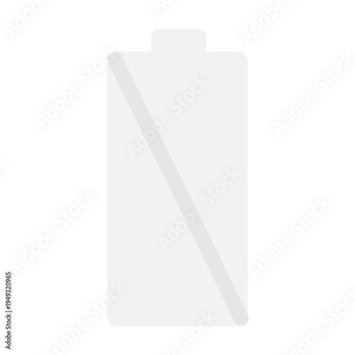 電池残量　0%　イラスト