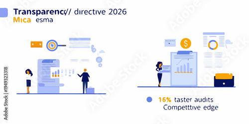 Transparency directive 2026 illustrations of data finance and compliance