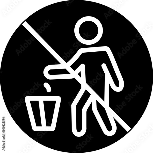 No food icon prohibition meal symbol with fork spoon plate sign, forbidden eating rule pictogram for public places, restaurant safety notice vector illustration