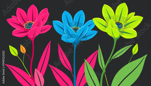 This vibrant floral image evokes a sense of freshness and growth. Perfect for backgrounds, branding, or illustrating concepts of vitality and natural 