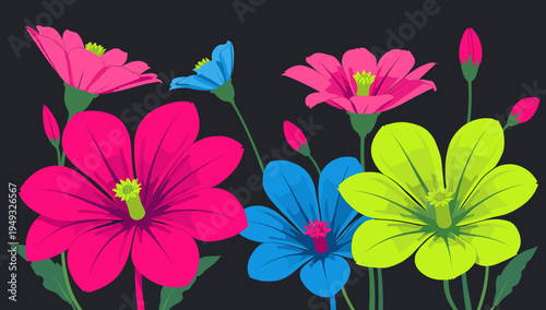 This striking floral image evokes feelings of energy and beauty. Perfect for designs needing a pop of color or representing concepts like growth and r