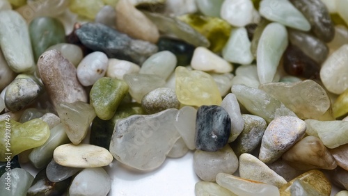 Canvastavla Natural Green Pebble Stone Texture Background