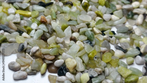 Εκτύπωση καμβά Natural Green Pebble Stone Texture Background