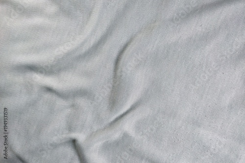 Wallpaper Mural Top view of wrinkled white cotton textile fabric material texture. Torontodigital.ca