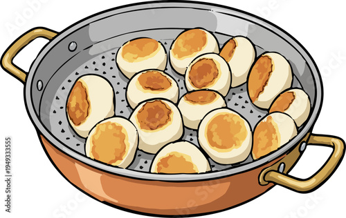 Pan fried dumplings homemade meal