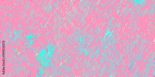 Abstract pink and teal background with dynamic textured brushstroke effect