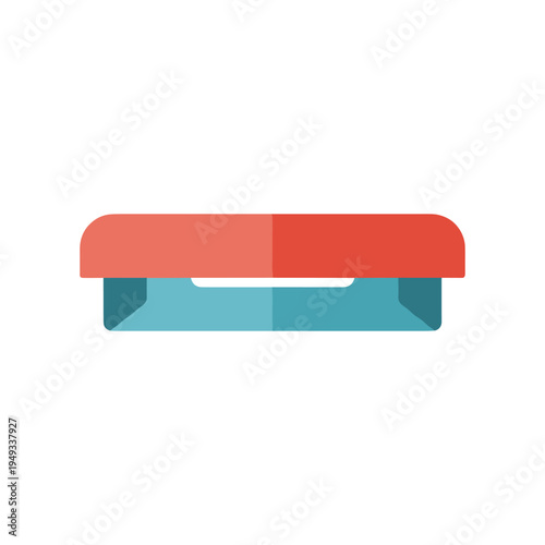 colorful illustration of a stapler