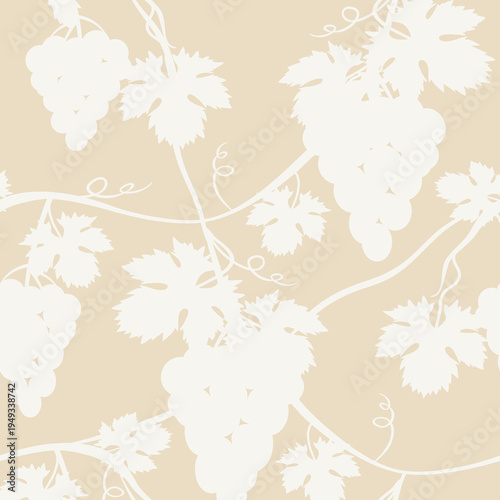 Vector - wine berries shadows seamless pattern.