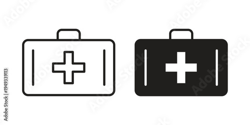 First aid icons simple design. Vector illustration for web ui