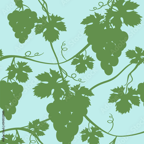 Vector - wine berries shadows seamless pattern.