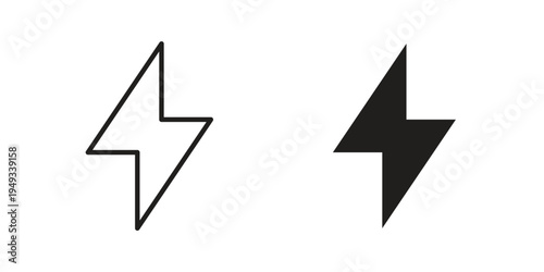 Flash icons simple design. Vector illustration for web ui