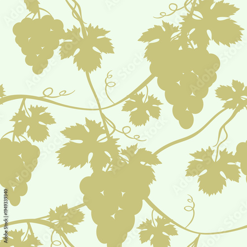 Vector - wine berries shadows seamless pattern.