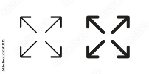 Full size icons simple design. Vector illustration for web ui