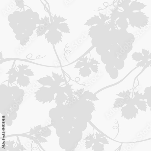 Vector - wine berries shadows seamless pattern.