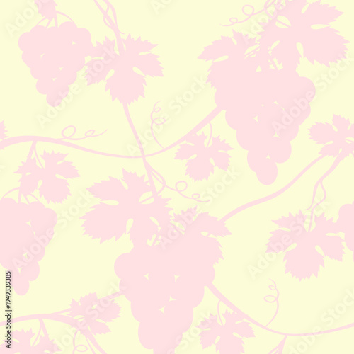 Vector - wine berries shadows seamless pattern.