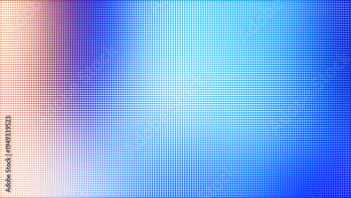 Blue and Orange Halftone Dot Gradient Abstract Background