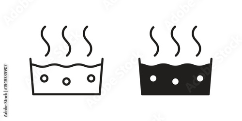 Hot Water icons simple design. Vector illustration for web ui