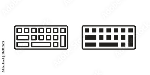 Keyboard icons simple design. Vector illustration for web ui