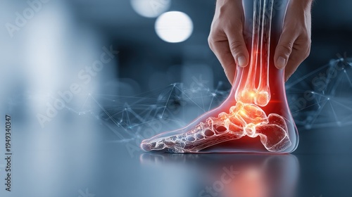 Anatomy of a painful human foot