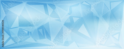 modern abstract blue background design with layers of textured white transparent material in triangle diamond and squares shapes in random geometric pattern eps 10