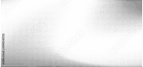 Grunge halftone gradient texture. Black pixel distress backdrop. Weathered grit noisy background.