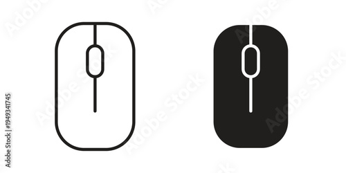 Mouse icons simple design. Vector illustration for web ui