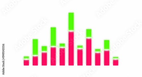 Free Download Abstract colorful bar graph with upward trend, representing growth, data analysis, and financial success - GFXLoad