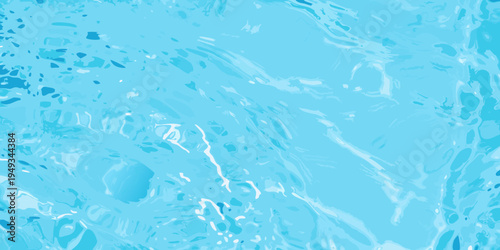 Abstract blue water texture with swirling patterns and bright highlights