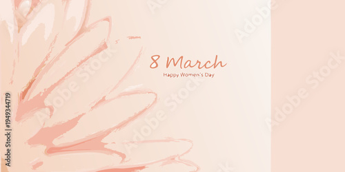 Floral background celebrating international women s day on march 8th