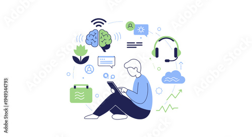 Digital Learning and Online Communication with Smart Technology