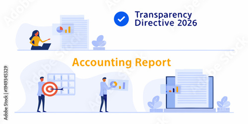 Business professionals analyzing data and reports for transparent accounting practices
