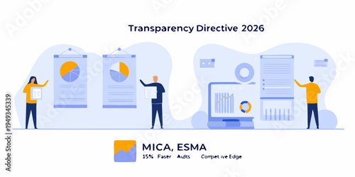 People analyzing data visualizations and reports in a modern office setting