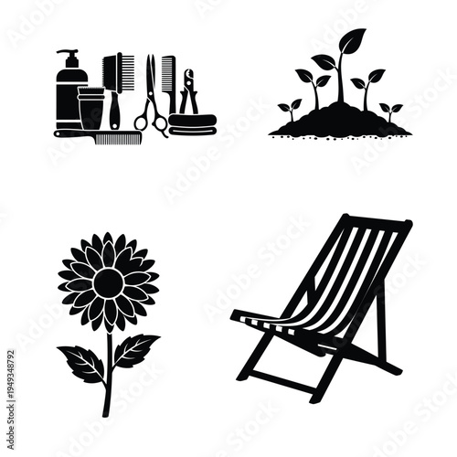 Outdoor And Garden hair tools seedlings flower deck chair gardening