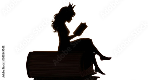 Silhouette of a young woman with a suitcase posing like a dancer in a stylish fashion stance