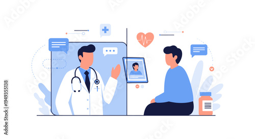 Online Doctor Consultation: Telemedicine Virtual Healthcare for Remote Medical Advice, Digital Diagnosis & Patient Support