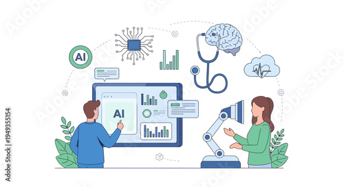 AI & Healthcare Technology Innovation: Data Analysis, Medical Robotics, and Human Collaboration