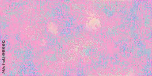 Abstract pink and blue textured background with a dotted pattern