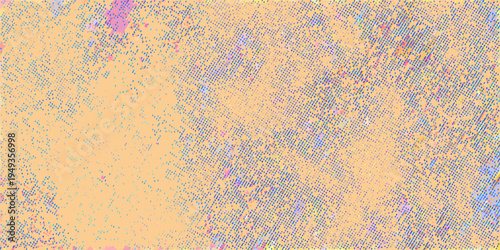 Abstract textured background with a mix of colorful grainy pixels