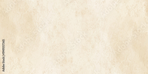 Light beige vintage paper texture with subtle mottled grunge effect, elegant parchment background for design. A blank antique parchment page featuring a stained brown grunge texture 