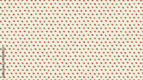 Abstract geometric pattern background with colorful diamond shapes in autumn colors red green orange brown repeating isometric design for modern creative wallpaper textile print wrapping paper digital