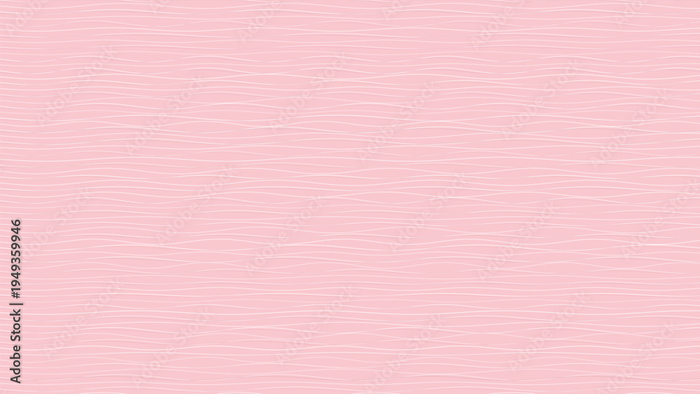 Fototapeta premium Background abstract pink wavy lines pattern texture for elegant feminine design layout website header presentation card modern minimalist smooth flowing horizontal waves striped contemporary graphic