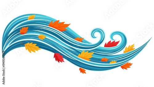 Autumn Leaves Falling Down.